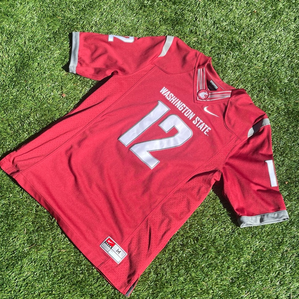 Nike Red and Gray Washington State Cougars football jersey Men’s size M